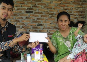 LazisMu Medan Beri Perhatian untuk Aisyah (2) Penderita Bimbir Sumbing dan Gizi Buruk