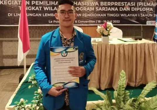 Muhammad Yusuf Imfazu, Mahasiswa FISIP UMSU Juara 1 Pilmapres LLDikti Wilayah 1 Sumut