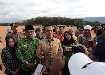 Wagubsu Tinjau Pembangunan Bandara Malintang Mandailing Natal