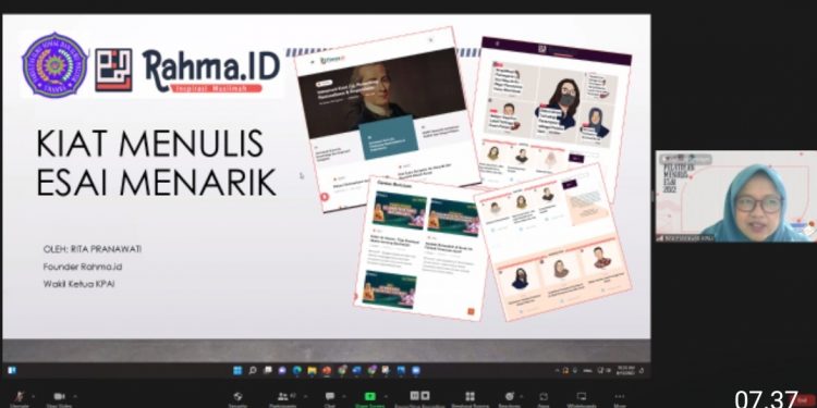 Pelatihan Menulis Esai untuk Angkatan Muda Muhammadiyah Kerjasama UHAMKA dan Rahma.id