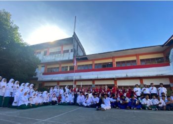 SMA Muhammadiyah 1 Maknai Kemerdekaan RI dengan Upacara Bendera