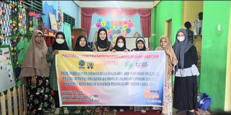 Dosen Pertanian UMSU Berdayakan Aisyiyah Manfaatkan Limbah Udang