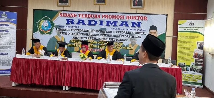 Angkat Disertasi Ekonomi Islam, Radiman Raih Gelar Doktor dari UIN Sumatera Utara