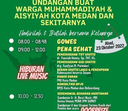 Semarak Muktamar 48, PENA IPM Sumut Gelar Gowes dan Donor Darah