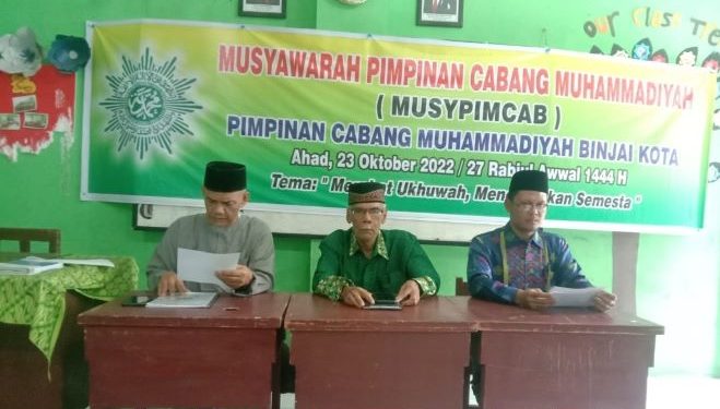 Musypimcab Binjai Kota,  Merekat Ukhuwah Mencerahkan Semesta
