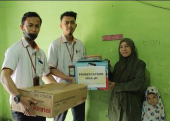 Lazismu Kota Medan Bantu Mualaf Kembangkan Usaha Sabun dan Daun Kelor