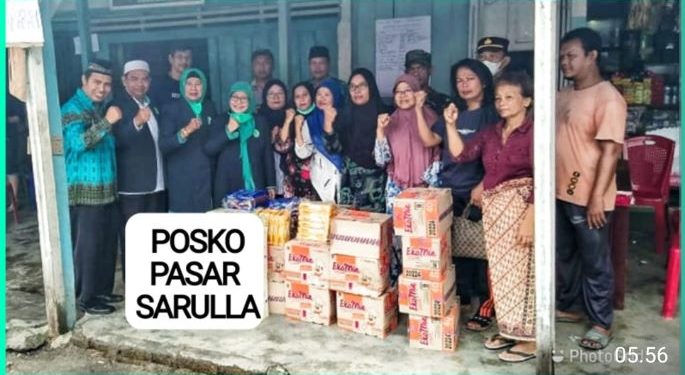 MUI Sumut Respon Bencana, Serahkan Donasi Korban Kebakaan di Pasar Sarulla
