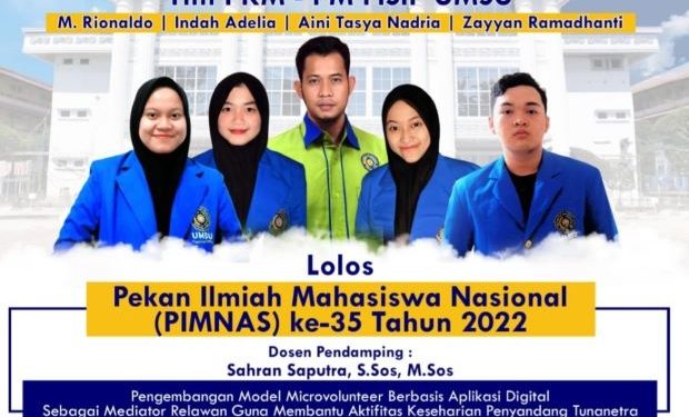 Dua PKM Mahasiswa FISIP UMSU Lolos ke Pimnas 2022