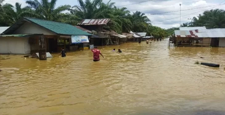 Sungai meluap, enam kecamatan di Aceh Tamiang terendam banjir