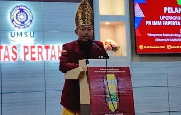 Ketua Umum PK IMM Pertanian UMSU , Rizki Afani : Apa Kabar Food Estate?
