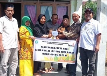 LazisMu Aceh Barat Salurkan Senif Mualaf