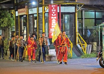 Sampai Surakarta, 48 Santri Asal Jogja Longmarch 65 Kilometer