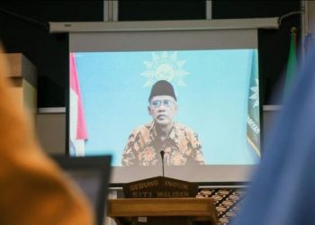 Silaturahim dengan Awak Media, Haedar Nashir Sampaikan Lima Hal