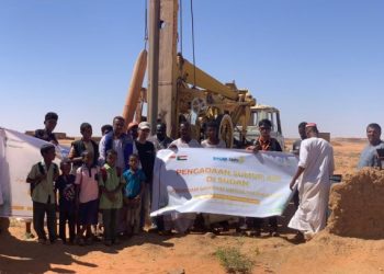 LazisMu Mulai Lakukan Pengeboran Perdana Wakaf Sumur di Sudan