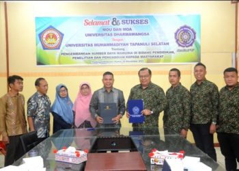 Perkuat Tri Dharma PT, UM-Tapsel dan Univ. Darmawangsa Tandatangani MoU