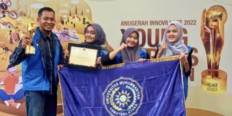 Diikuti 468 Tim, Mahasiswa FISIP UMSU Juara 1 Anugerah Innovilage 2022
