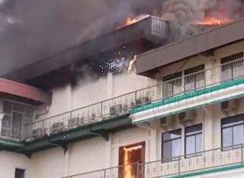 Kampus Abulyatama di Jalan Blang Bintang Lampoh Keudee Terbakar