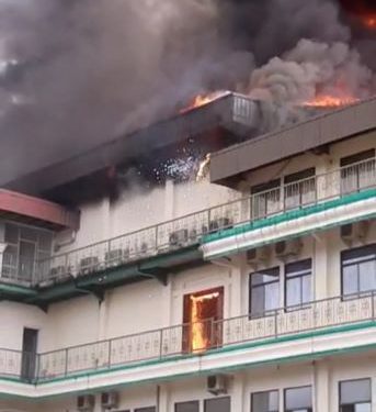 Kampus Abulyatama di Jalan Blang Bintang Lampoh Keudee Terbakar