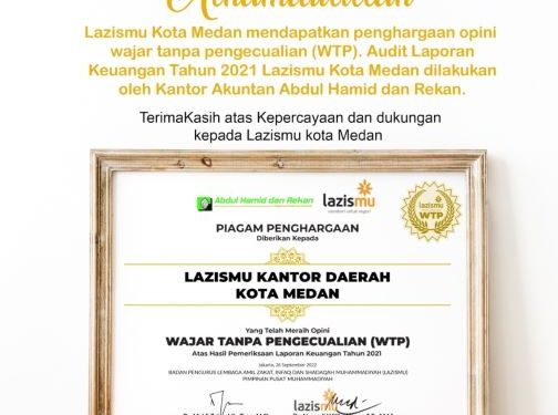 LazisMu Kota Medan Raih Opini Wajar Tanpa Pengecualian