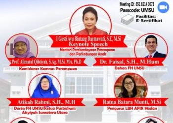 Fakultas Hukum UMSU Gelar Seminar Nasional, Hadirkan Menteri Pembedayaan Perempuan