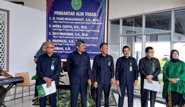 WKPT Banda Aceh Mengantar Alih Tugas Lima Hakim Tinggi