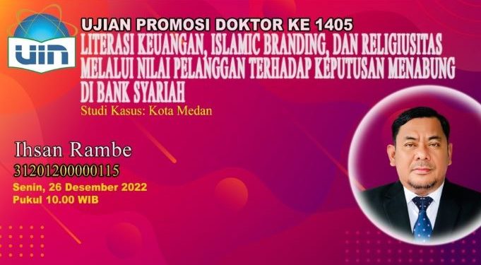 Wakil Ketua PWM Sumut Ihsan Rambe Raih Doktor di UIN Syarif Hidayatullah