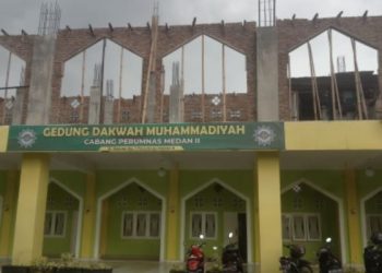 PCM Perumnas Medan II Lanjutkan Pengecoran Lantai III Gedung Dakwah