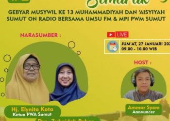 Bincang-bincang Musywil ke 13 on Radio, Kali ini Narasumbernya PW Aisyiyah