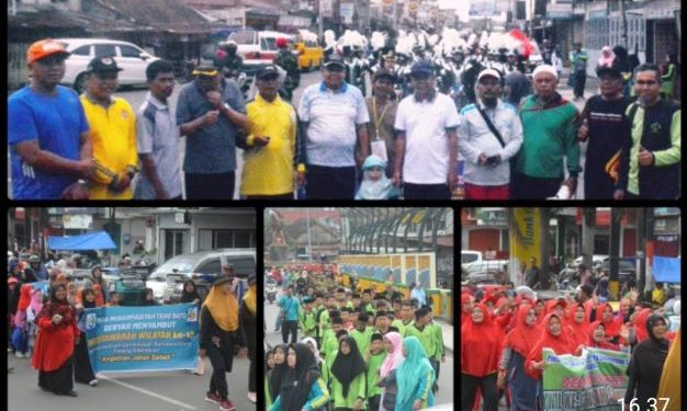 Ribuan Orang Meriahkan Gerak Jalan Sehat Muhammadiyah Padangsidimpuan