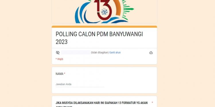 Songsong Musyda Ke-13 Muhammadiyah Banyuwangi, AMM Gelar Polling