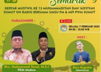 Bincang-bincang Musywil 13 on Radio, Hadirkan PDM Madina dan PDM Medan