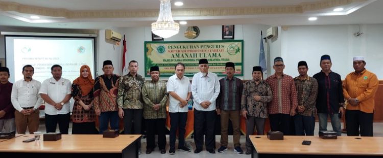 MUI Sumatera Utara Beri Perhatian Sektor Ekonomi, Pengurus Koperasi Syariah Amanah Dikukuhkan