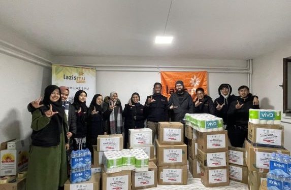 Lazismu Turki Salurkan Sembako Kepada Penyintas Lewat Dernek Turki