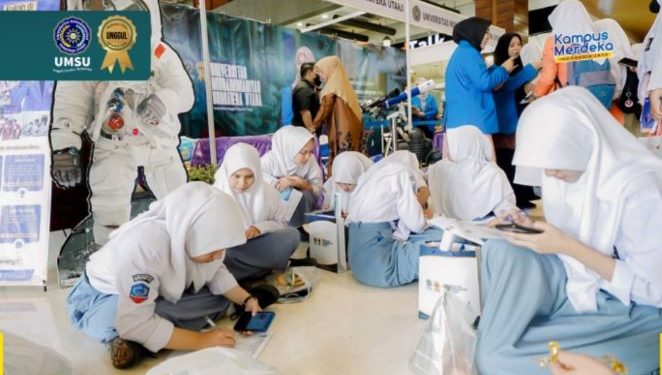 UMSU Disambut Antusias Pengunjung Pameran Pendidikan LLDikti Sumut