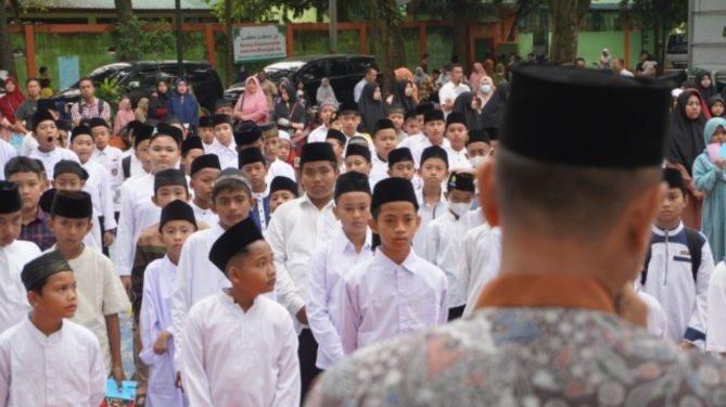 Pesantren Muhammadiyah Kwalamadu Gelar Ujian Tertulis Peserta Didik Baru