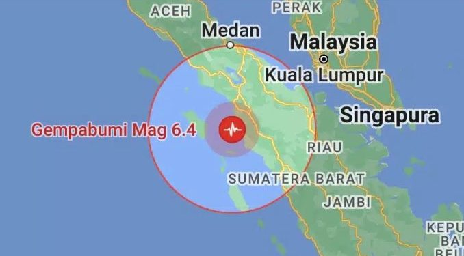 Gempa M 6,4 Guncang Mandailing Natal, Terjadi Kerusakan Dibeberapa Lokasi