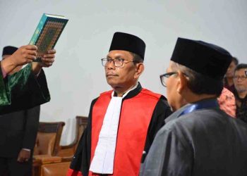Ketua PT Banda Aceh Lantik Irwan Efendi, S.H., M.Hum. sebagai Hakim Tinggi