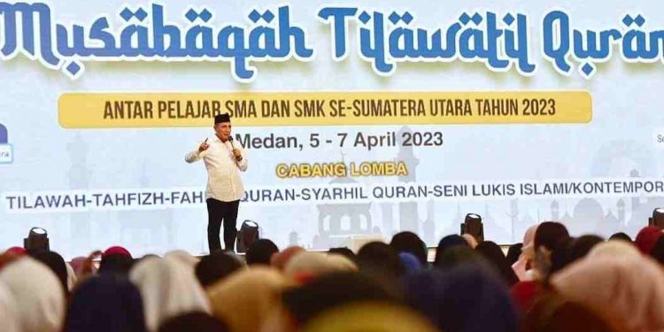 Gali Potensi Pelajar, Gubsu Buka MTQ Pelajar SMA/SMK se-Sumut