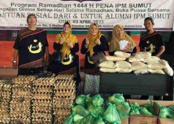 PENA Sumatera Utara Berbagi, Distribusikan Sembako untuk Anggota