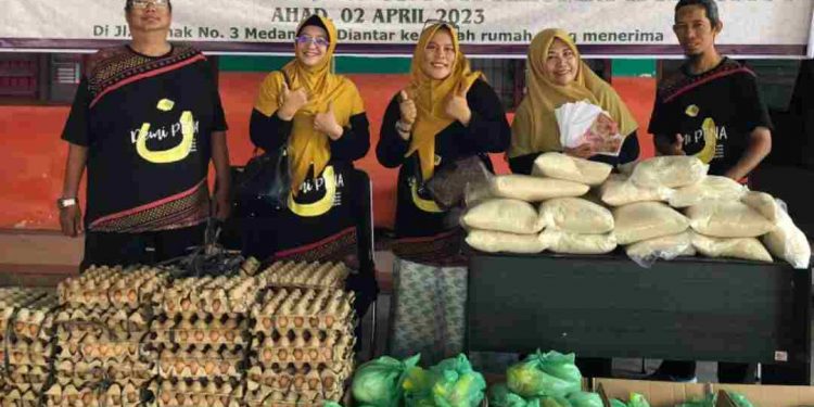 PENA Sumatera Utara Berbagi, Distribusikan Sembako untuk Anggota