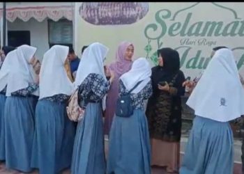 Halal Bihalal Warnai Hari Pertama Masuk Sekolah SMA Muhammadiyah 8 Kisaran