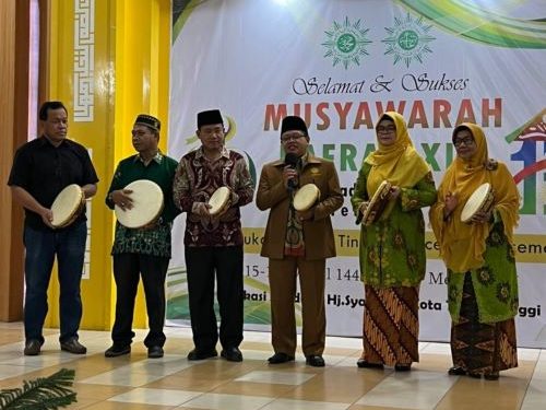 Pemukulan Rebana Tandai Pembukaan Musyda Muhammadiyah dan Aisyiyah Tebing Tinggi