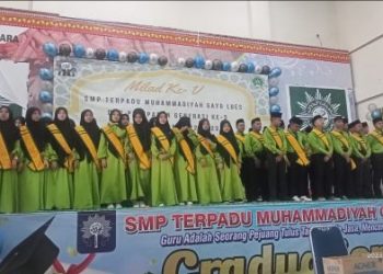 SMP Terpadu Muhammadiyah Gayo Lues Wisuda 71 Siswa Angkatan 3.