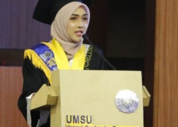 UMSU Mewisuda Hasnah Yusnoh, Mahasiswa dari Yala, Thailand Selatan