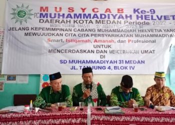Muscab Ke-9 PCM Helvetia, Eka Putra Zakran Memimpin Muhammadiyah Melayani, Melindungi dan Mengayomi.