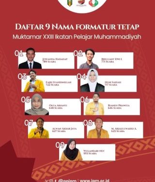 Muktamar ke-23 IPM Menggunakan e-Vooting, Hasilkan Sembilan Formatur