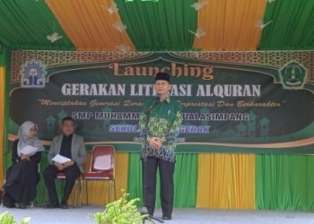 Launching Gerakan Literasi Al-Qur’an SMP Muhammadiyah Kuala Simpang