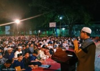 Pesantren Muhammadiyah Kwala Madu Gelar Sholat Gerhana Bulan