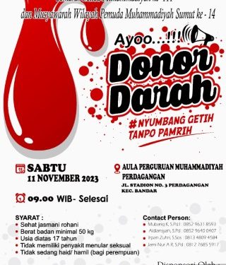 PDPM Simalungun Gelar Donor Darah dan Baitul Arqom Dasar