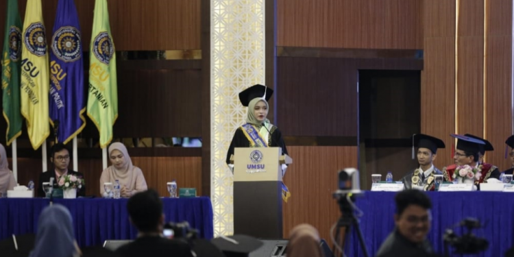 UMSU Wisuda Mahasiswa Internasional : Mimpi Saya Terwujud